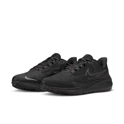Nike Pegasus 39 Shield Men's Weatherized Road Running Shoes (DO7625-001, Black/Off Noir/Dark Smoke Grey/Black) Size 13