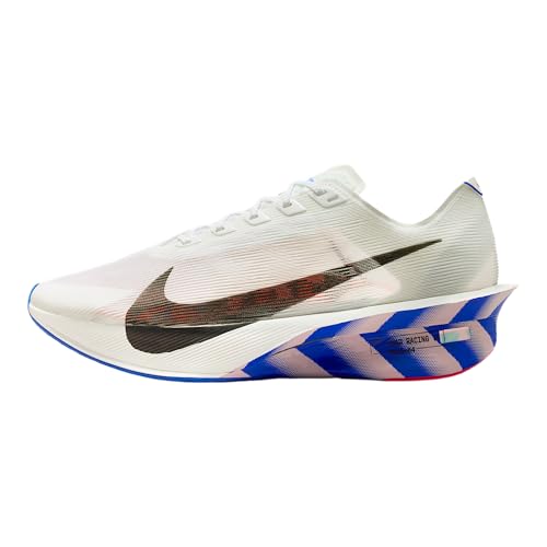Nike Vaporfly 4 Men's Road Racing Shoes (White/Racer Blue/Silt Red/Black) Size 9.5