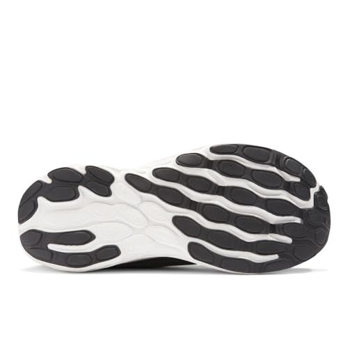 New Balance Women's Fresh Foam X 1080 V13 Running Shoe, Black/White, 5 W