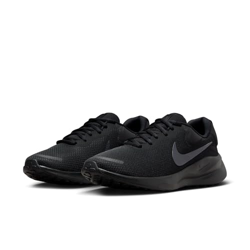 Nike Revolution 7 Running Shoes Men, Black/White, 12
