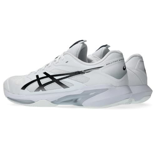 ASICS Men's Solution Speed FlyteFoam 4 Clay Tennis Shoes, 11, White/Black