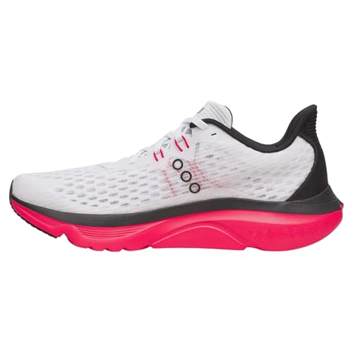 Saucony Men's Kinvara 16 Sneaker, White/Red, 11