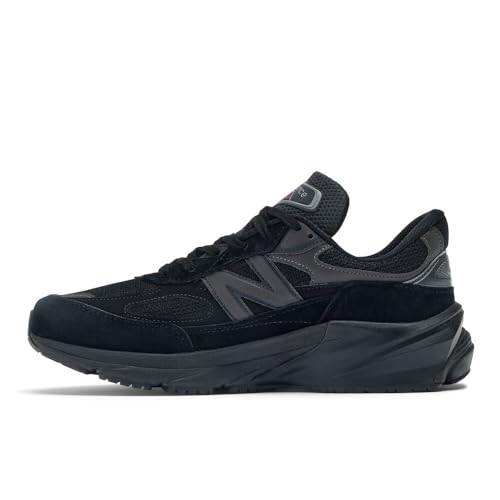 New Balance Unisex Made in USA 990 V6 Sneaker,Black/Black,Men 10 / Women 11.5