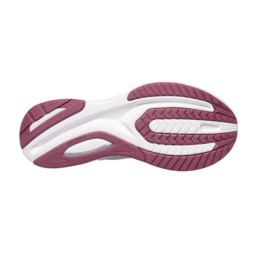 Saucony Women's Guide 15 Sneaker, Alloy/Quartz, 10 Wide