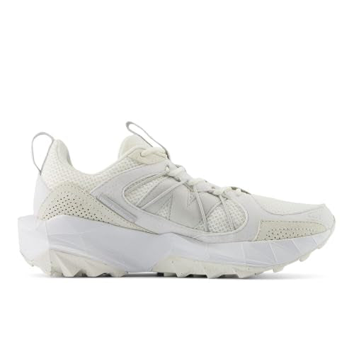 New Balance Women's DynaSoft TEKTREL V1 Suede Trail Running Shoe, Sea Salt/White/Grey Matter, 9 M