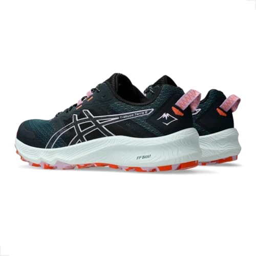 ASICS Women's Trabuco Terra 2 Trainers, Saxon Green Light Ube, 8.5 US