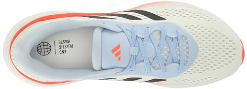 adidas Women's Supernova 2 Running Shoe, White/Black/Solar Red, 11