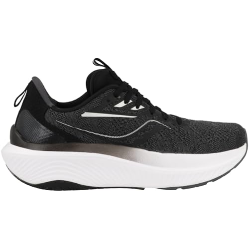 Saucony Women's Echelon 9 Sneaker, Black/White, 7