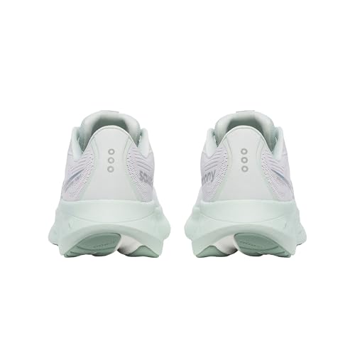 Saucony Women's Ride 18 Sneaker, Fog/Mist, 9.5