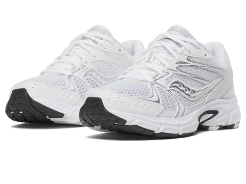 Saucony Womens Ride Millennium White/Silver 8 Medium
