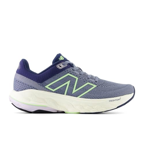 New Balance Women's Fresh Foam X 860 V14 Running Shoe, Arctic Grey/Sea Salt/Bleached Lime Glo, 6 M