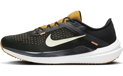 Nike Winflo 10 Men's Road Running Shoes (DV4022-009, Black/Bronzine/Amber Brown/Olive Aura) Size 13