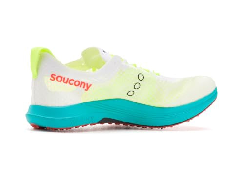 Saucony Unisex Endorphin XC Sneaker, White/Mutant, 8.5