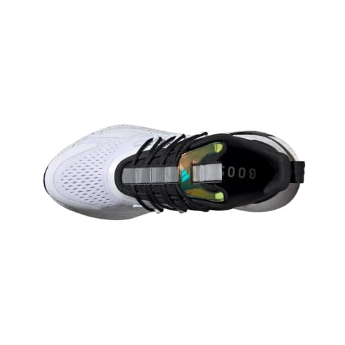 adidas Unisex-Adult Alphaboost V2, White/White/Black, 14