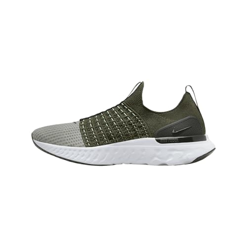 Nike React Phantom Run Flyknit 2 Men's Road Running Shoes (DX2311-300, Rough Green/Sequoia/Enamel Green) Size 7.5