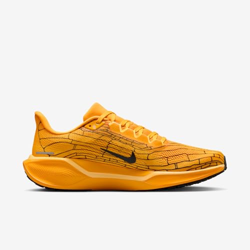 Nike Pegasus 41 LV8 Men's Road Running Shoes (University Gold/Soft Yellow/Black) Size 10