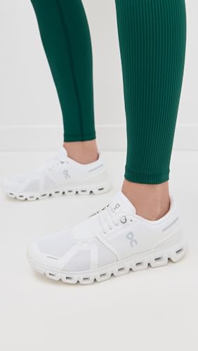 On Women's Cloud 6 Sneakers, White, 8.5 Medium US