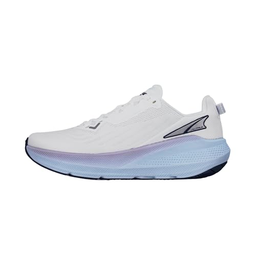 ALTRA Women's FWD VIA Road Running Shoe, White/Light Blue, 8.5