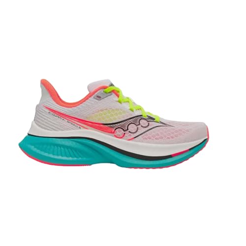 Saucony Women's Endorphin Speed 5 Sneaker, White/Mutant, 9