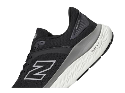 New Balance Men's Fresh Foam X 1540 V4 Running Shoe, Black/White, 12.5 M