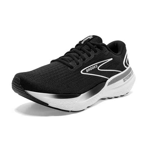 Brooks Men's Glycerin GTS 21 Supportive Running Shoe - Black/Grey/White - 7 Medium
