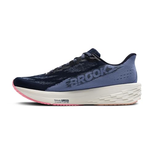 Brooks Women’s Launch 11 Neutral Running Shoe - Peacoat/Blue/Peach - 7.5 Medium