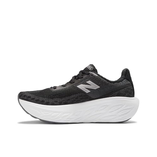 New Balance Kid's Fresh Foam X 1080 V14 Lace-Up Running Shoe, Black/Magnet/Silver Metallic, 3.5 W Big Kid