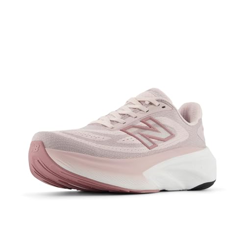New Balance Women's Fresh Foam X More v6 Running Shoe, Stone Pink/Rosewood, 8