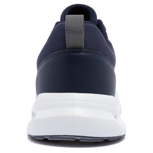 Nautica Men’s Cloud-Like Walking Sneakers – Lightweight Athletic Shoes with Breathable Mesh and Cushioned Sole for All-Day Comfort-Bolang-Navy Charcoal Pop, Size 7.5