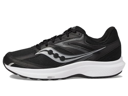Saucony Men's Cohesion 17, Black/White, 10