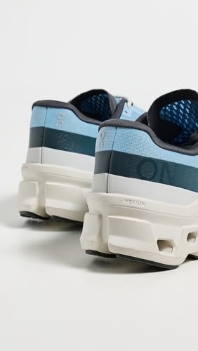 On Women's Cloudmonster 1 Sneakers, Cerulean/Ice, 8 Medium US