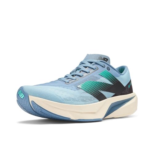 Men's New Balance FuelCell Rebel v4 Running Shoes in Heron Blue/Chrome Blue/Black product image