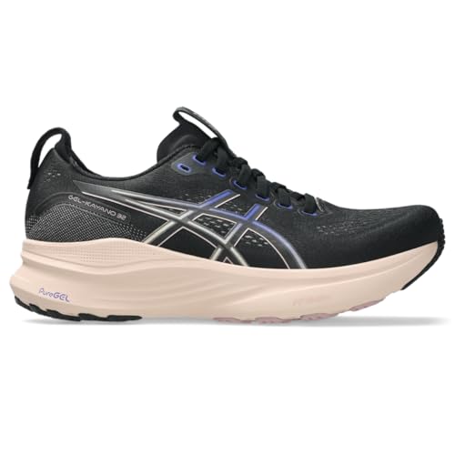 ASICS Women's Gel-Kayano 32 Running Shoes, 6, Black/Pearl Pink