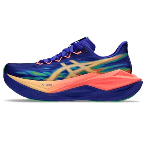 ASICS Unisex SUPERBLAST 3 Running Shoes, 10.5M / 12W, Cobalt Burst/Light Orange