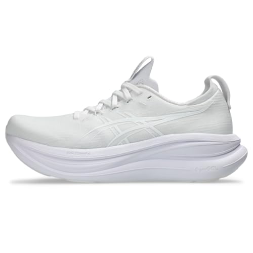 ASICS Women's Gel-Nimbus 28 Running Shoes, 9.5, White/White