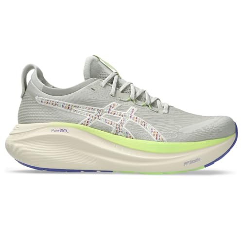 ASICS Men's Gel-Nimbus 27 Trail Running Shoes, 12, Nature Bathing/Lime Green