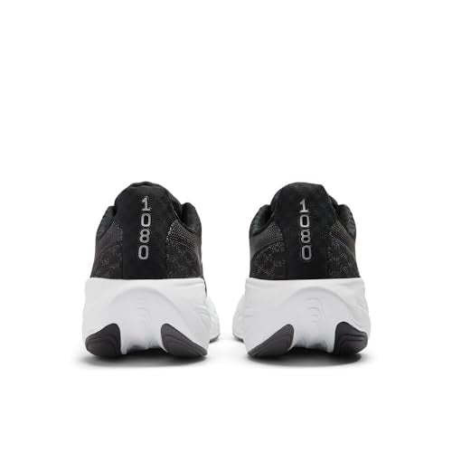 New Balance Kid's Fresh Foam X 1080 V14 Lace-Up Running Shoe, Black/Magnet/Silver Metallic, 3.5 W Big Kid