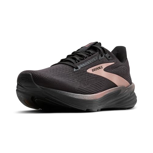 Brooks Women’s Revel 8 Neutral Running & Walking Shoe - Black/Black/Rose Gold - 7 Medium