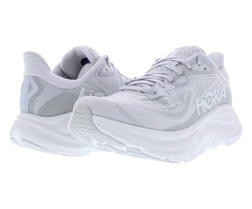 HOKA Clifton 10 Womens Shoes Size 8.5, Color: Cosmic Grey/Stardust - alternate view 3
