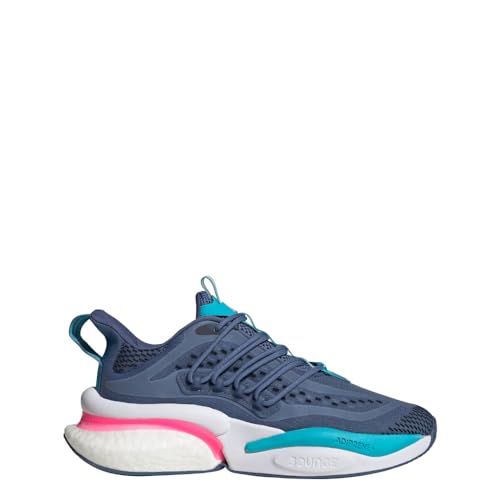Adidas Womens Alphaboost V1 Crew Blue/Lucid Pink/Lucid Cyan 10
