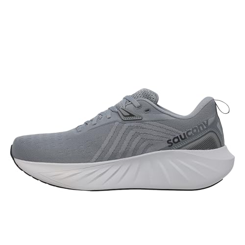 Saucony Men's Triumph 22 Sneaker, Flint/Black, 11