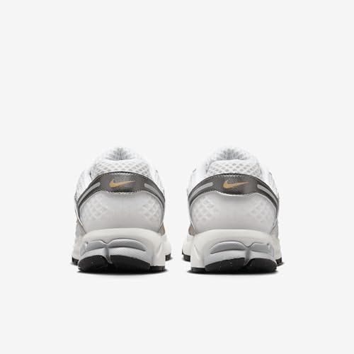Nike Zoom Vomero 5 Shoes (HJ7247-099, Platinum Tint/Metallic Pewter/Metallic Gold/White) Size 9
