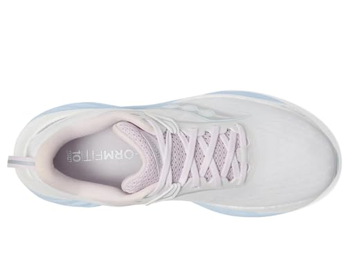 Saucony Women's Triumph 22 Running Shoe, White/Ice melt, 5 Medium