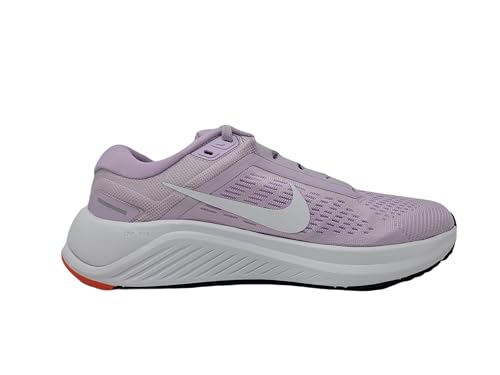 Nike Air Zoom Structure 24 Women's Trainers, Doll White Purple Rush Orange, 12 US