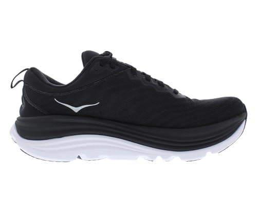 HOKA Gaviota 5 Womens Shoes Size 7, Color: Black/White - alternate view 3