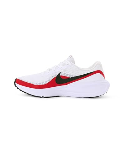 Nike Men's Revolution 8 Road Running Shoes, White/Black-University Red, 10