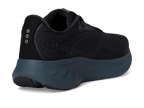 Saucony Men's Ride 18 Sneaker, Black/Shadow, 7
