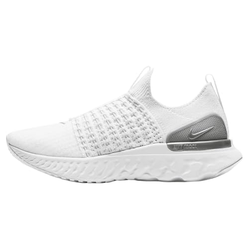Nike React Phantom Run Flyknit 2 Womens CJ0280-100 (True White/ME), Size 6… (us_Footwear_Size_System, Adult, Women, Numeric, Medium, Numeric_8)