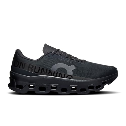 On Men's Cloudmonster 1 Sneakers, Black | Black, 11.5 Medium US