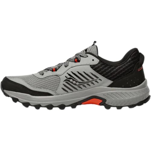 Saucony Men's Excursion Tr15 Sneaker, Alloy/Scarlet, 9.5 Wide